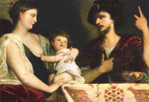 Η Ροξάνα με τον Αλέξανδρο IV γιό του Μεγ. Αλεξάνδρου_πίνακας του Allesandro Varotari_1588-1648